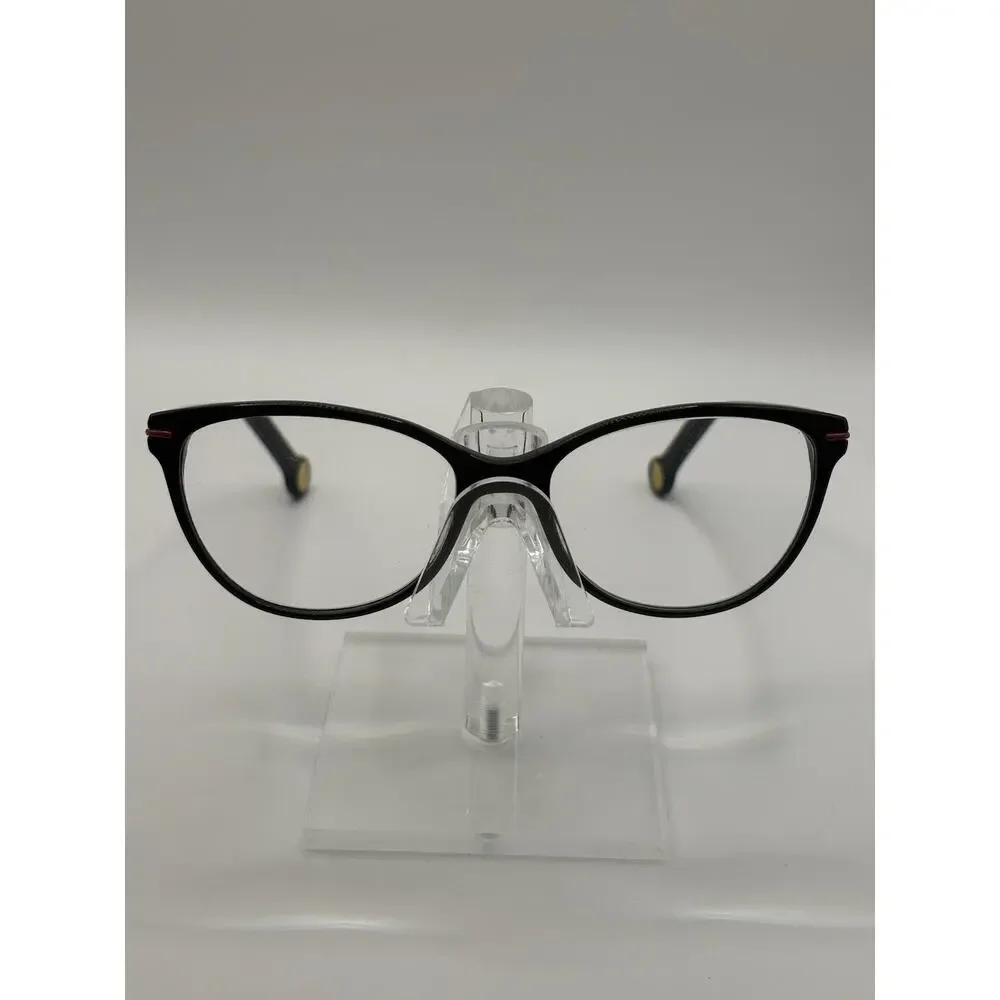 Carolina Herrera VHE660K 0700 Black Eyeglasses Frames 140 Designer